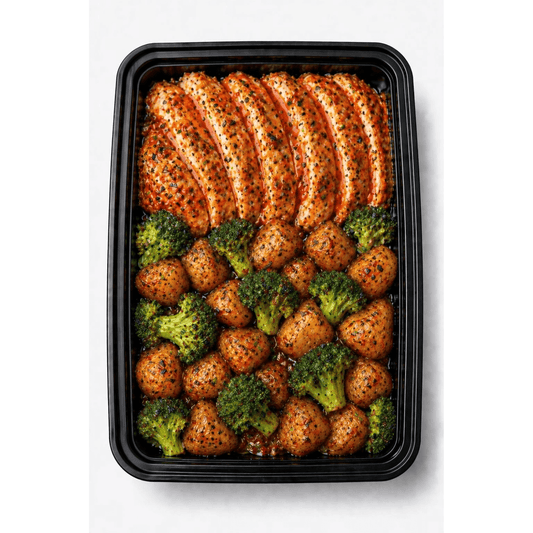 Franks Hot Sauce Chicken With Broccoli And Roast Potatoes
