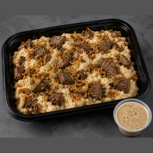 Loaded Steak & Mashed Potato Box