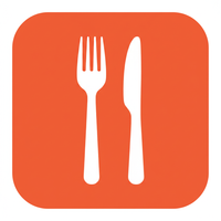 Fork and knife icon
